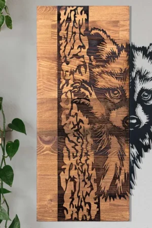 Bestel Nu Enzo Decoratieve houten wandaccessoire | Houten lijst | 37 x 57,5 cm