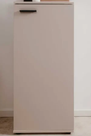 Merkproduct Schoenenkast Satine - 50x34x110cm - 1 deur - beige