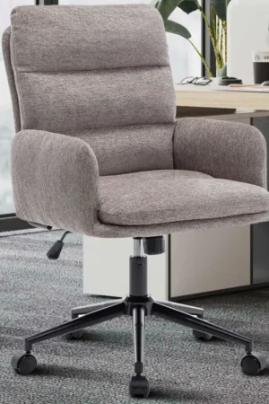 Grijze Bureaustoel Aimé - Perfecte zitoplossing - 64x68x88 cm Snelle Levering