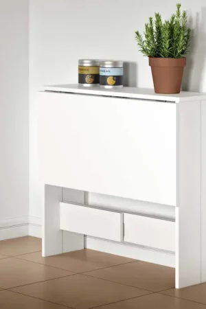 Opklapbare eettafel Papillon 103 cm - wit Lage Kosten