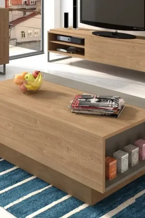 Salontafel Nomi 110x57 met uitschuifbaar tafelblad - bruin Voordeelprijs