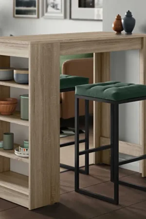 Must-Have Bartafel Aravis 115x50 met opbergruimte - eik