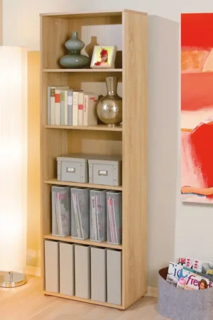 Actieprijs Boekenkast Parini 5 vakken - eik