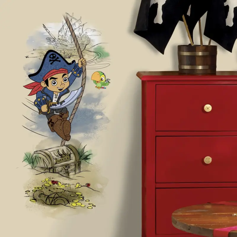 RoomMates muurstickers - Kapitein Jake en de Piratenschat Veilige Betaling