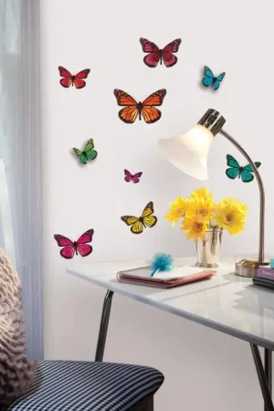 RoomMates muurstickers - 3D Vlinders Snelle Levering