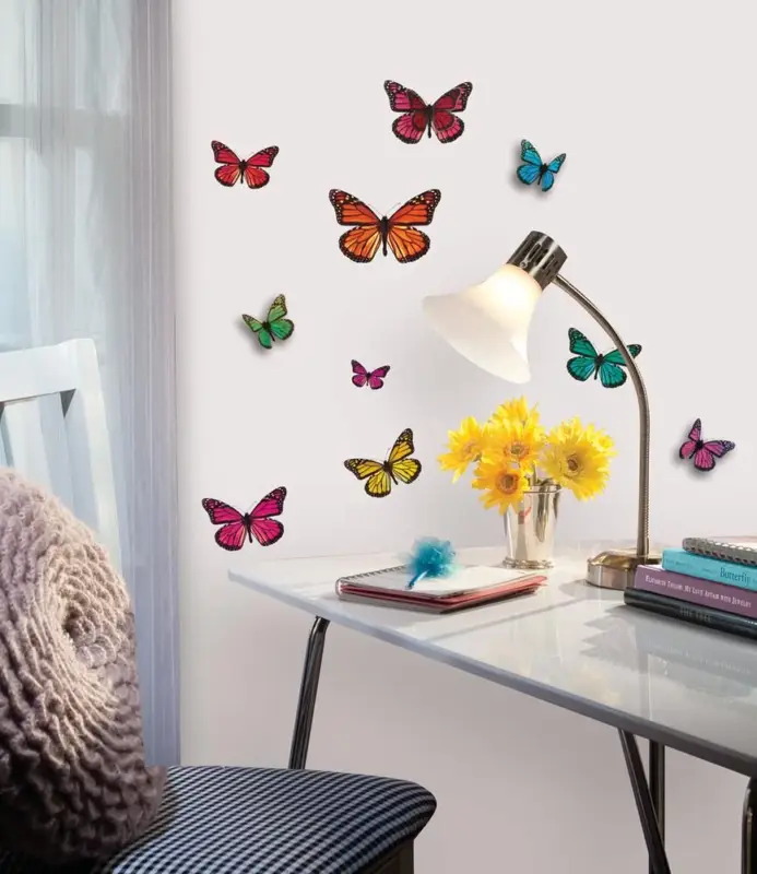 RoomMates muurstickers - 3D Vlinders Snelle Levering
