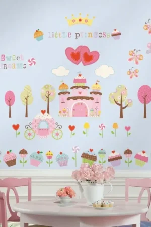 Actieprijs RoomMates Cupcake land met kasteel