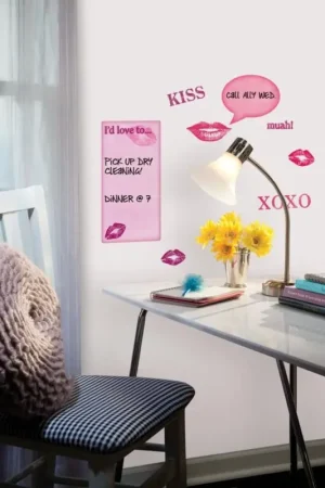 RoomMates muurstickers - Whiteboard met kusjes Bestel Nu