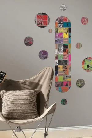 RoomMates muurstickers - Skateboard Beperkt Aanbod
