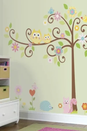 Seizoensaanbieding RoomMates muurstickers - Krullende boom