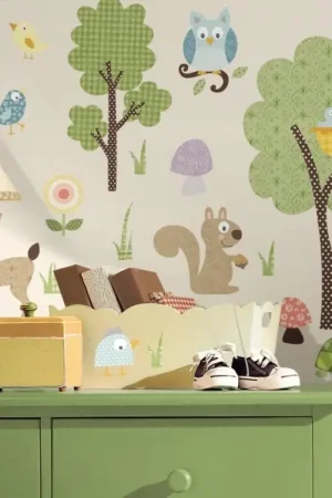 Tijdelijk Beschikbaar RoomMates muurstickers - Bosdieren