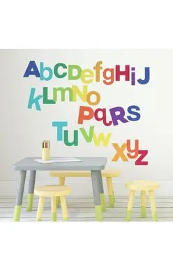 Muurstickers Multicoloured Alphabet Bestseller