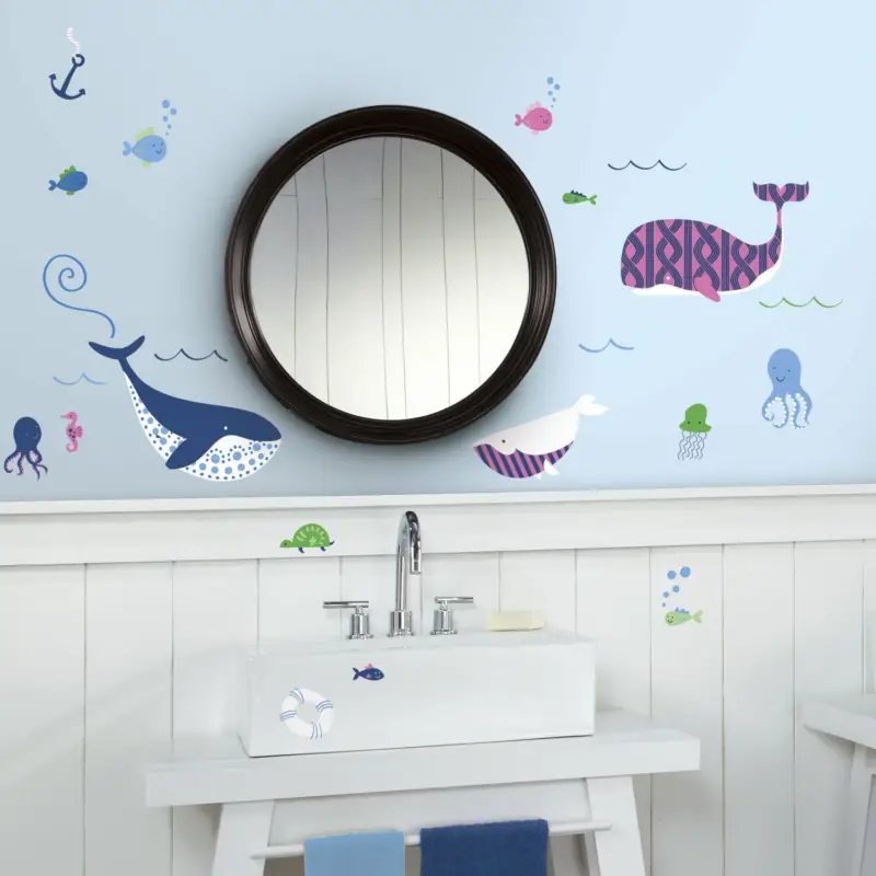 Muurstickers Sea Whales - set van 50 stickers Meest Verkocht