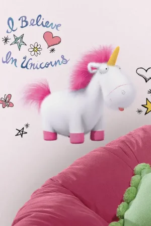 Muursticker Despicable Me 3 I Believe in Unicorns Aanbieding