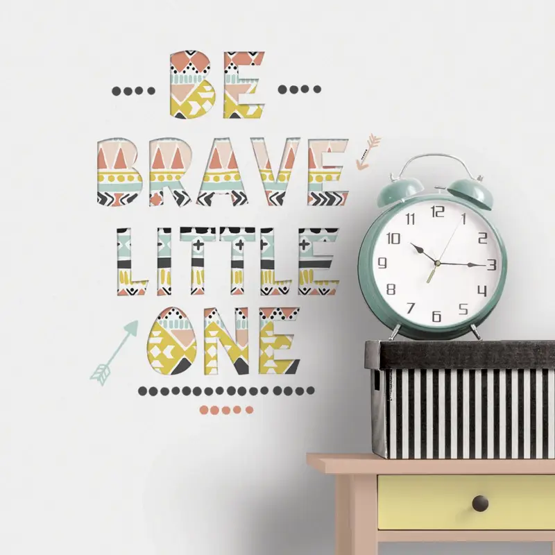 Muursticker Be Brave Little One Populair