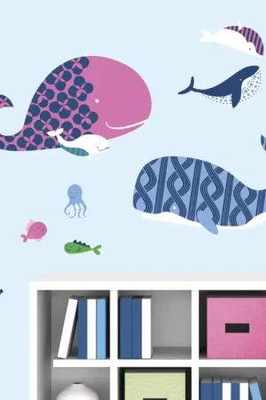 Muurstickers Sea Whales Beperkt Aanbod