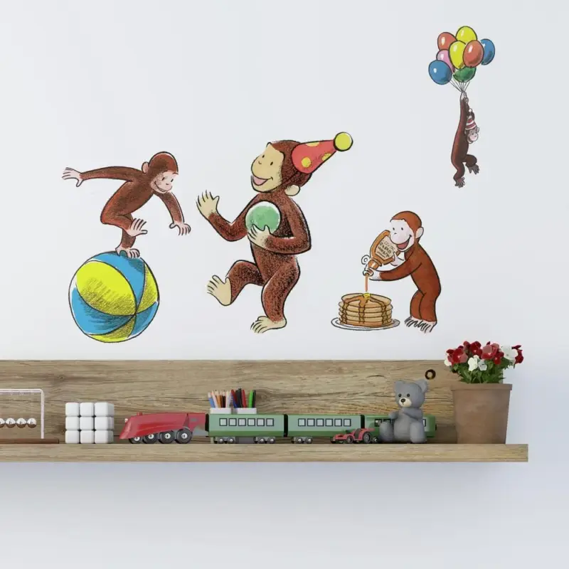 Exclusieve Aanbieding Muurstickers Curious George