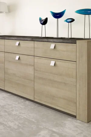 Op = Op Dressoir Iris | 220 x 48 x 80 cm | Brown Oak