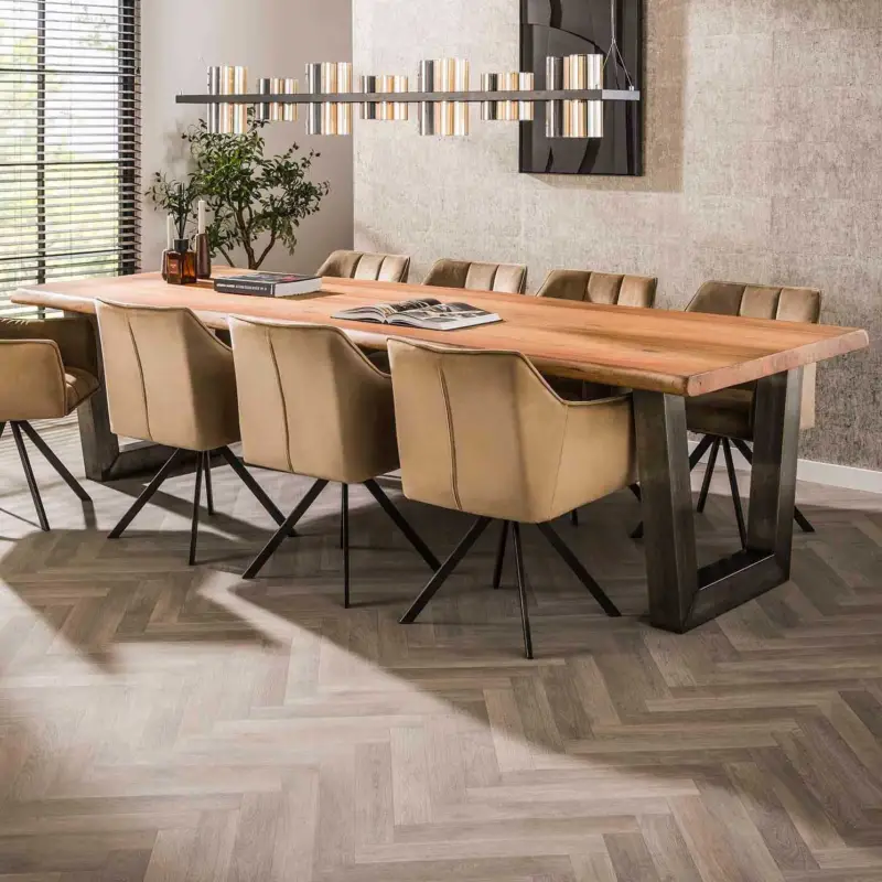 Eettafel Camille 300x100 - ecovriendelijk acacia Beperkt Aanbod