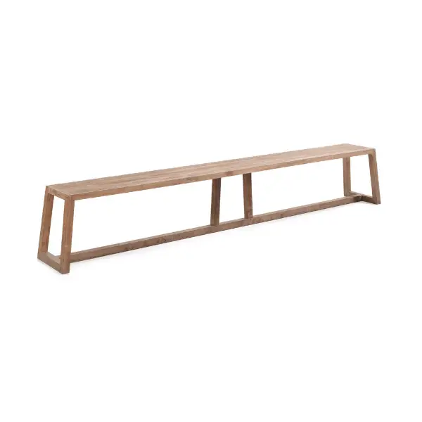 Tuinbank Iberica Gescova - Gerecycleerd Teak - 300 cm - Bruin Must-Have
