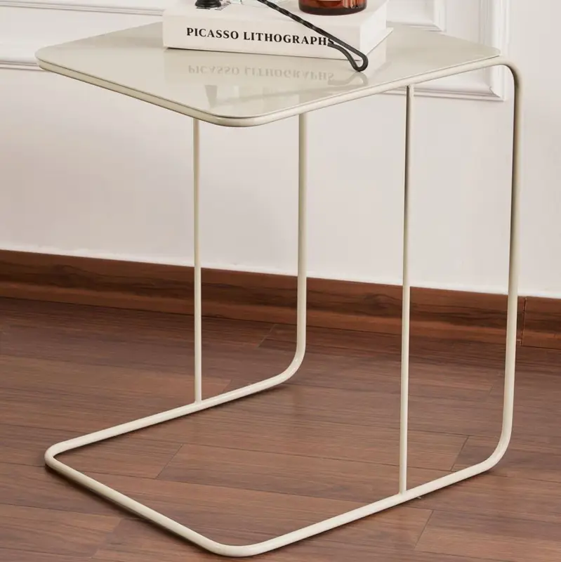 Bijzettafel Shb-011-B - 100% METAL - Taupe - 47 x 57 x 46 cm Veilige Betaling