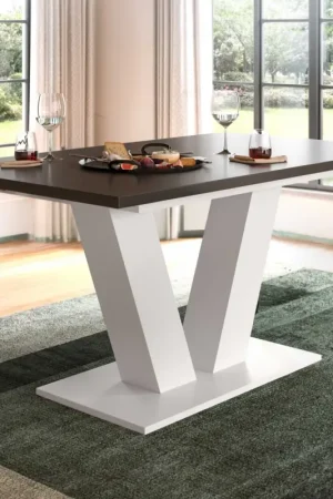 Lage Kosten Uitschuifbare Eettafel Motion Emob - 150-190x76x90 cm - Wit & Grijs
