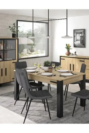 Eetkamerset Cork | Eettafel, vitrinekast, dressoir | Gold Oak-design Shop Nu