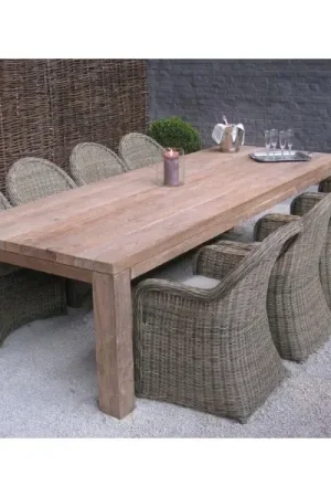 Hete Deal Tuintafel Darwin Gescova - Old Teak - 250x100x78 cm - Bruin