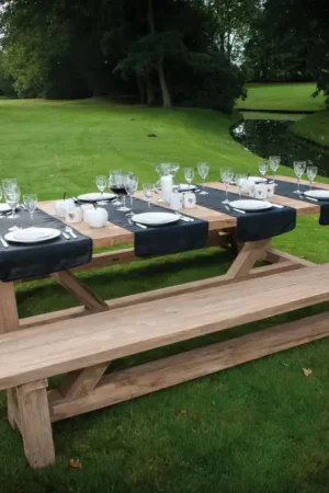 Tuintafel Broome Gescova - Massief Teakhout - 300x120x78 cm - Bruin Rechtstreeks Van De Fabrikant