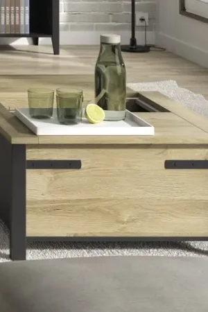 Express Levering Salontafel Cork | 80 x 80 x 45 cm | Gold Oak-design