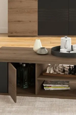 Direct Beschikbaar Salontafel Magda | 110 x 60 x 40 cm | Brown Matte Black