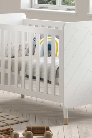 Koop Online Babybed Billy - 60x120x93 cm - Satijnwit