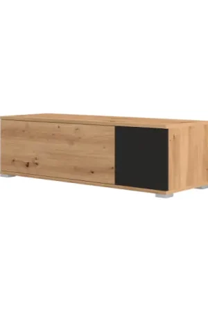 Exclusieve Aanbieding Tv-meubel Unique - 111x38x32 cm - Zwart/eik