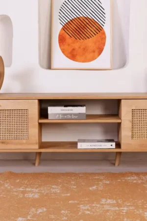 Gratis Retour Hazeran 180 TV-meubel | 100% MELAMINE | Eiken