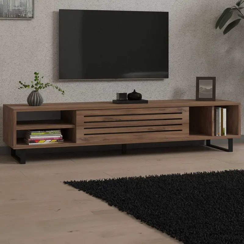 Safir TV-meubel | 100% MELAMINE | Atlantisch grenen Speciale Aanbieding