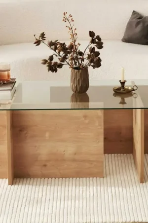 Bestseller Escape Salontafel | GEHARD GLAS | Saffier Eiken
