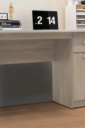 Bureau Milou 1 Lade 1 Deur | H-75 x B-121 x D-60 cm | sonoma eik Gecertificeerd