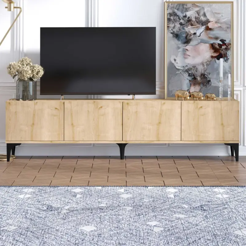 Nora TV-meubel | 100% MELAMINE | Saffier Eiken Bestseller