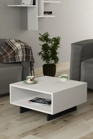 Hola Salontafel | 100% MELAMINE | Wit, Antraciet Populair