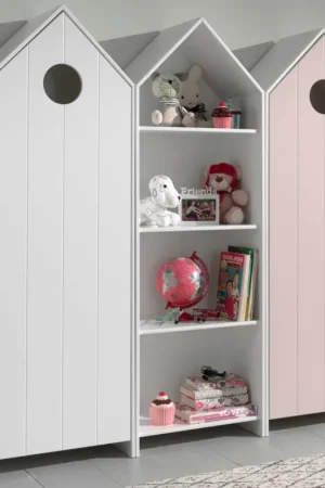 2 Kledingkasten + boekenkast Casami - wit/roze Bestel Nu