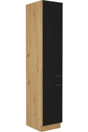 Keukenkast 40 MADERA 25 artisan eiken / zwart Aanbieding