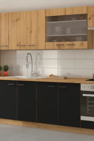 Tijdelijk Beschikbaar Keuken MADERA 2 artisan eiken / zwart