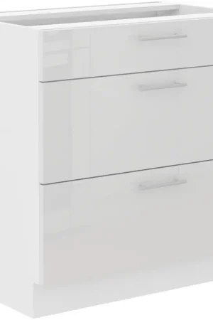 Kast met lades 80 LAURA 03 hoogglans wit Koop Online
