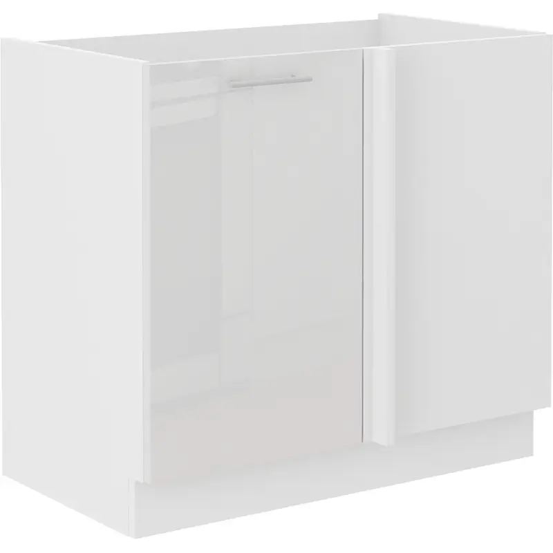 Speciale Aanbieding Hoekonderkast LAURA 12 wit glans