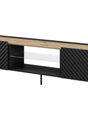 Shop Nu TV kast INDA EF zwart / eiken artisan