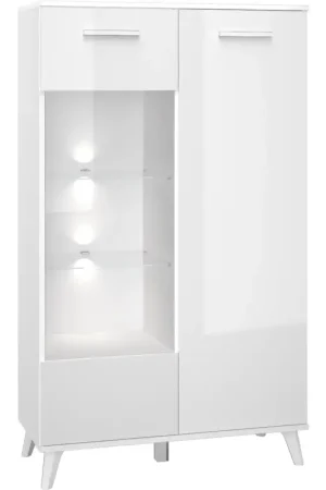 Vitrine SHINE 08 wit hoogglans Merkproduct