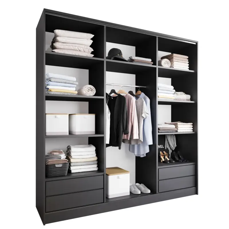 Betrouwbaar Open kast MERV K7 180 zwart
