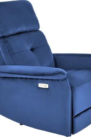 Op = Op Verstelbare fauteuil SAFIR marineblauw