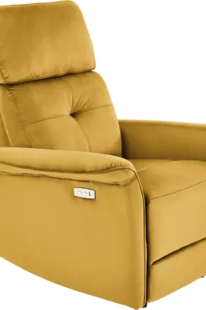 Bestel Nu Verstelbare fauteuil SAFIR mosterdkleurig