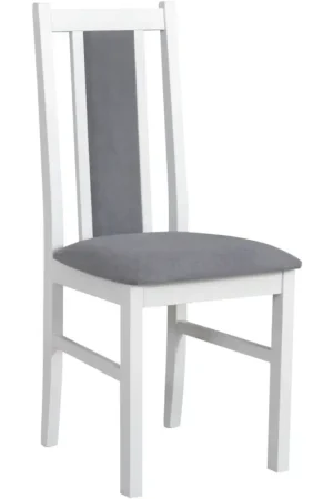 Korting Witte stoel DK11 met grijze stof 20B